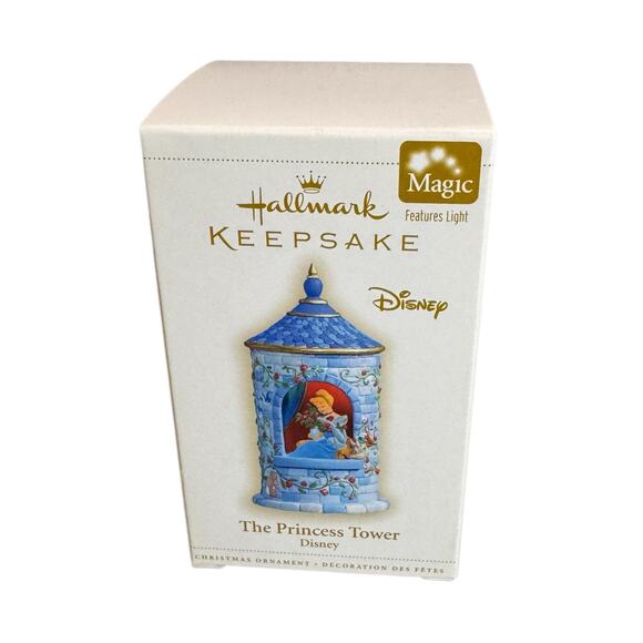 Hallmark Disney Cinderella The Princess Tower Features Light Ornament Christmas - Picture 1 of 6